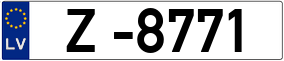 Trailer License Plate